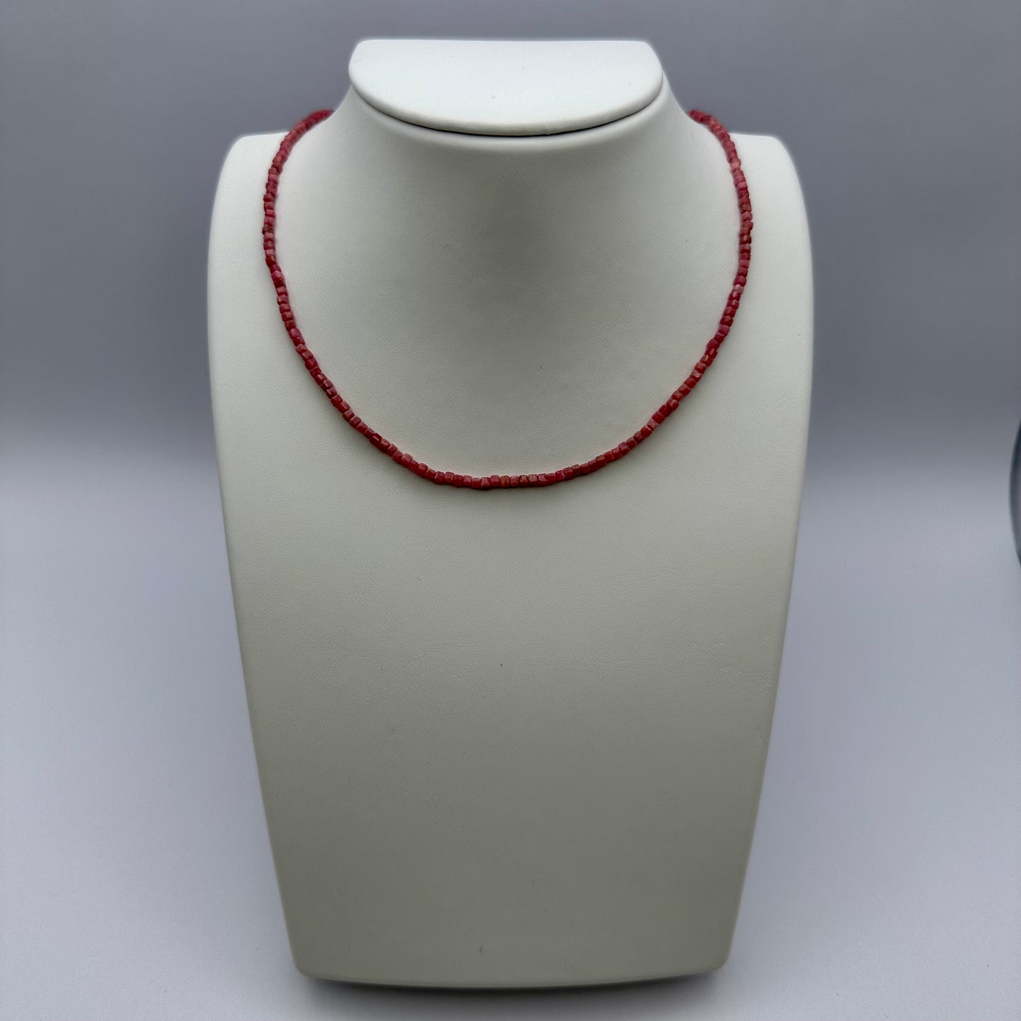 Single Choker: Rhodonite