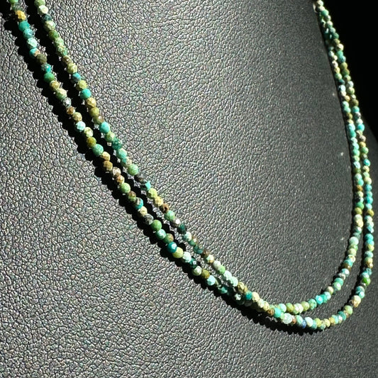 Single Choker: Turquoise Double Strand